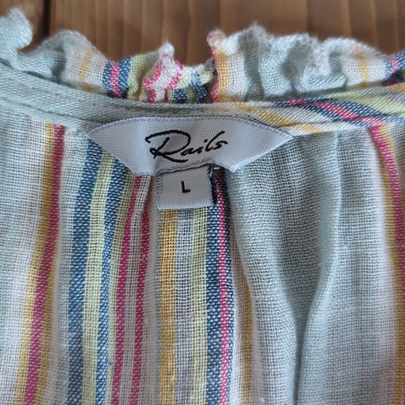 Rails Striped Multicolor Midi Dress - Picture 2 of 9